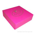 Foldable Gift Box With Magnetic Flap Closure and Ribbon Pull